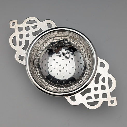 英国ヴィンテージ シルバープレート製ティーストレーナー