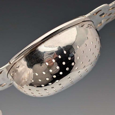 英國復古銀盤濾茶器