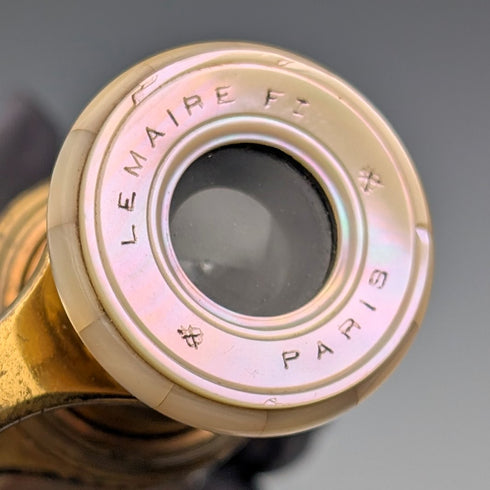 French antique mother-of-pearl opera glasses and binoculars LEMAIRE