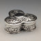 1900 British antique sterling silver ring box 103g John Edward Wilmot