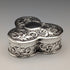 1900 British antique sterling silver ring box 103g John Edward Wilmot