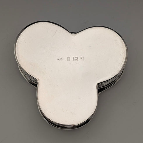 1900 British antique sterling silver ring box 103g John Edward Wilmot