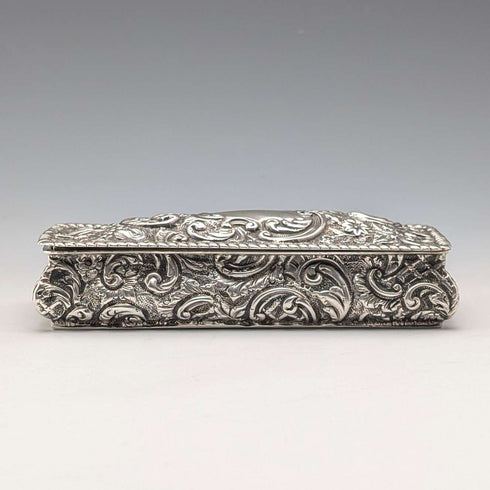 1895 British antique sterling silver box 75g Henry Charles Freeman