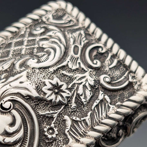 1895 British antique sterling silver box 75g Henry Charles Freeman