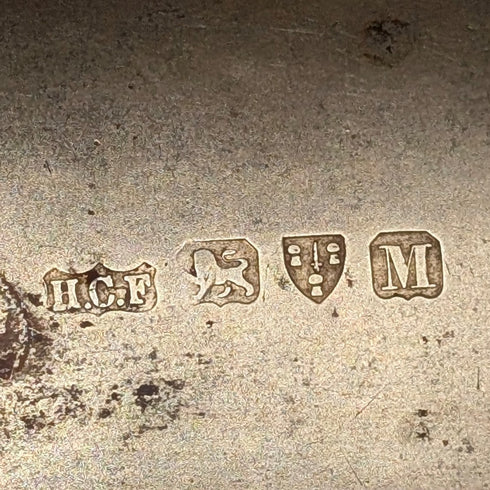 1895 British antique sterling silver box 75g Henry Charles Freeman