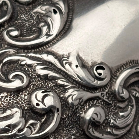 1895 British antique sterling silver box 75g Henry Charles Freeman