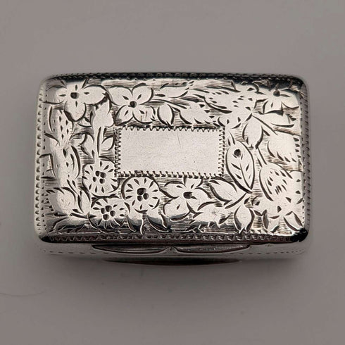 1833 British Antique Sterling Silver Vinaigrette by Thomas Shaw