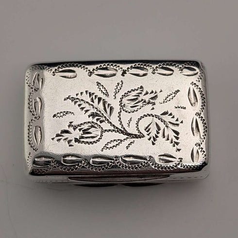 1833 British Antique Sterling Silver Vinaigrette by Thomas Shaw