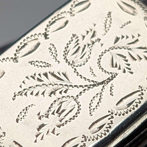 1833 British Antique Sterling Silver Vinaigrette by Thomas Shaw