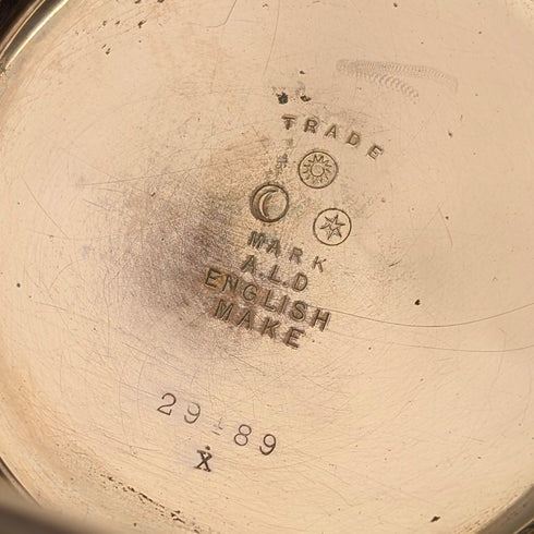 Vintage Fancy Dial Pocket Watch Gold Filled Denison Case In Good Working Condition