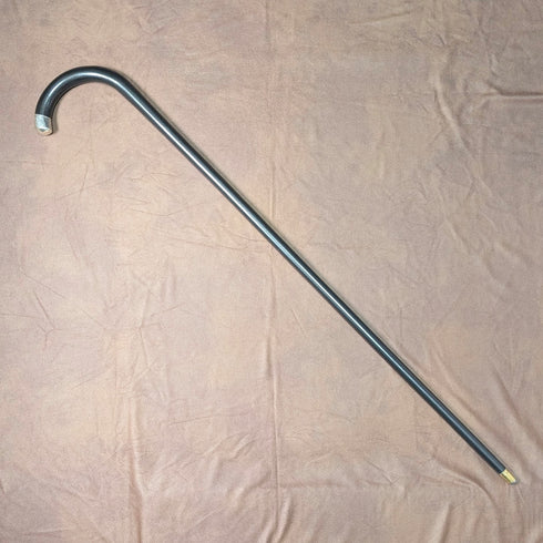 1923 年英國古董男士彎柄純銀裝飾手杖 94 公分 Kendall&Sons