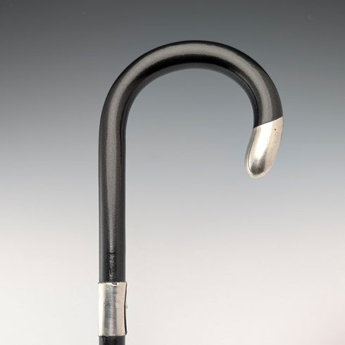 1919 年英國古董男士彎柄純銀裝飾手杖 91 公分 Henry Tracy&Sons