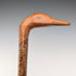 復古棕色軸豆豆頭手柄旅行拐杖 91 厘米