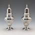 1892 British antique sterling silver sugar shaker pair, 145g total, Possibly Sibray Hall & Co, case included