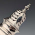 1892 British antique sterling silver sugar shaker pair, 145g total, Possibly Sibray Hall & Co, case included