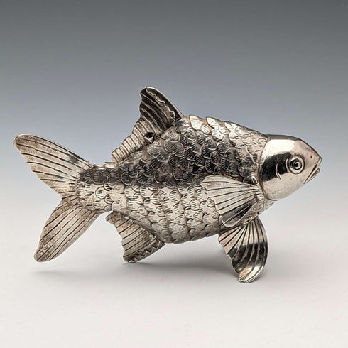 Vintage silver plate fish figurine