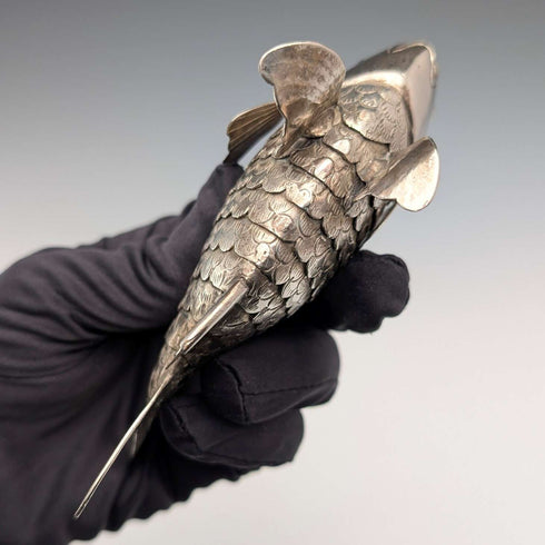 Vintage silver plate fish figurine