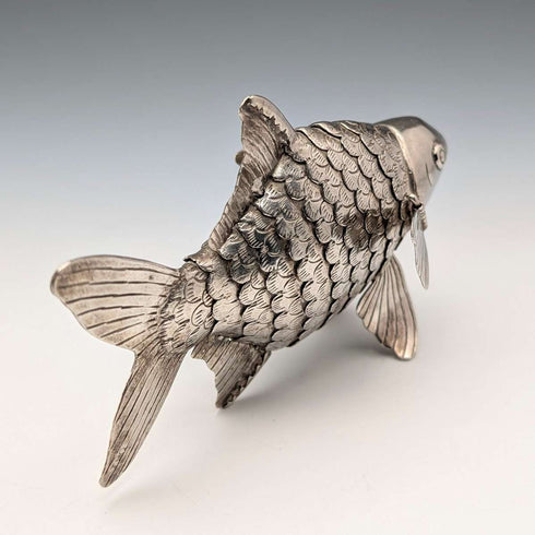 Vintage silver plate fish figurine