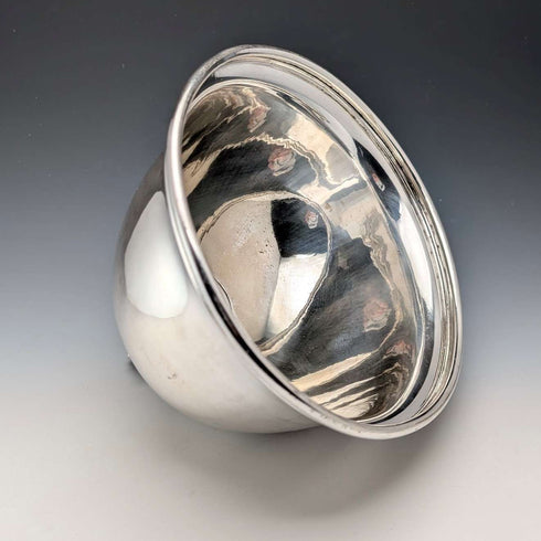 Antique British silver plate small cloche Mappin & Webb