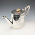 Circa 1900 British antique silver plate drum-shaped teapot