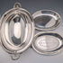 Circa 1902 British antique silver plate roll-top breakfast dish by HENRY STRATFORD