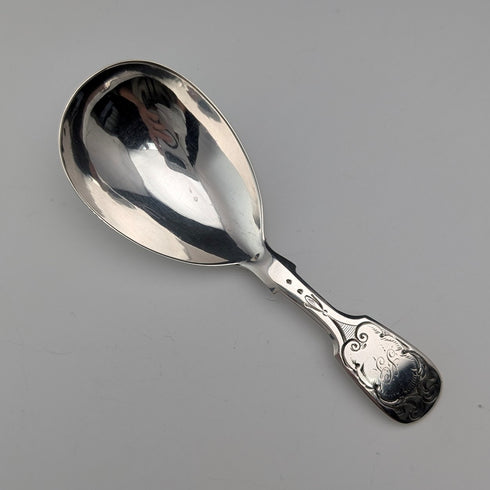 19世紀中頃 英国アンティーク 純銀製 ティーキャディースプーン Reid&Sons