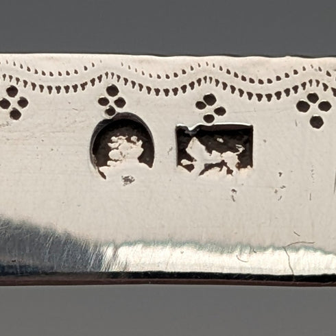 Antique British white mother-of-pearl handle double blade penknife