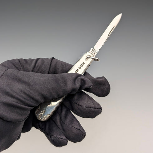 1958 British Vintage Sterling Silver Handle Multi-Tool by George Ibberson