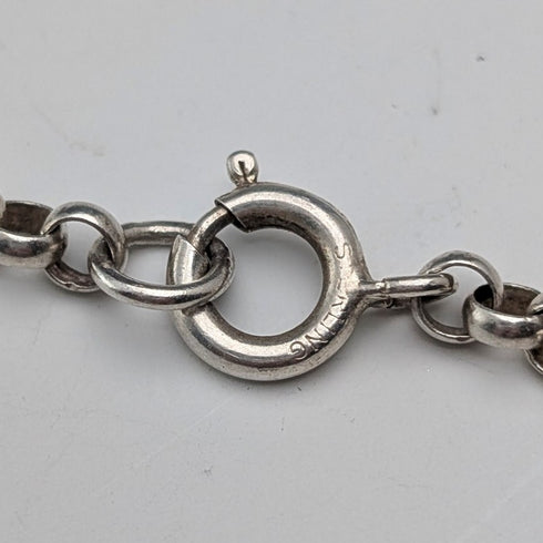 1977年 英国 純銀製 ジュビリーインゴットペンダント31g 純銀ネックレス付 BJK