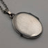 ヴィンテージ 純銀製 オーバル型ロケットペンダント ネックレス付き