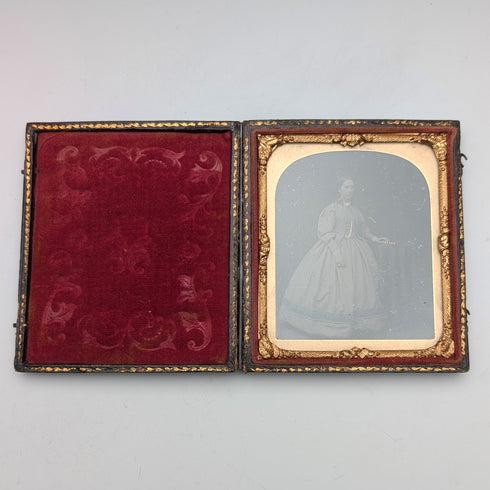 Antique British cased ambrotype pair