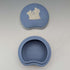 British Vintage Wedgwood Jasperware Bean-Shaped Trinket Box, Pale Blue
