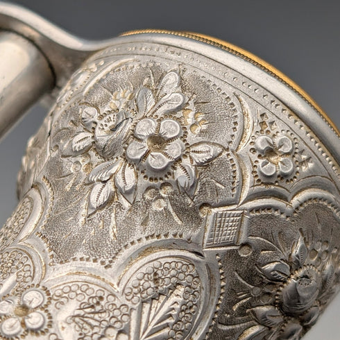 French Antique Floral Opera Glasses Binoculars Laval with Case