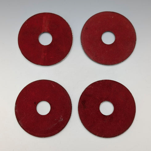 French Vintage Metal Coasters, Set of 4