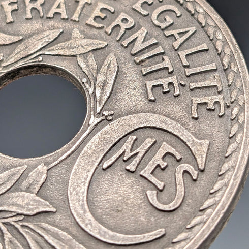 French Vintage Metal Coasters, Set of 4