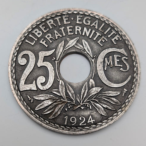 French Vintage Metal Coasters, Set of 4