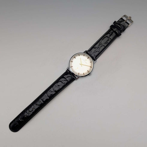 1960s Girard-Perregaux Mechanical Wristwatch Ref.8874V Stainless Steel Case Good Working Condition