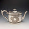 约1900年 英国古董镀银鼓形茶壶 James Dixon&Son