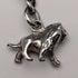 Circa 1900 British antique sterling silver Albert chain, 42g, sterling silver lion passant fob