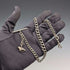Circa 1900 British antique sterling silver Albert chain, 42g, sterling silver lion passant fob