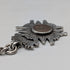 Circa 1900 British antique sterling silver Albert chain, 56g sterling silver medal fob