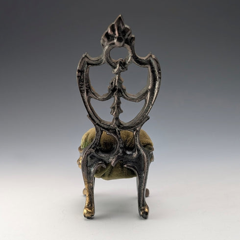 1920 年代黃銅椅懷錶架卡其色床單