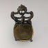1920s Brass Chair-Shaped Pocket Watch Holder with Khaki Seat