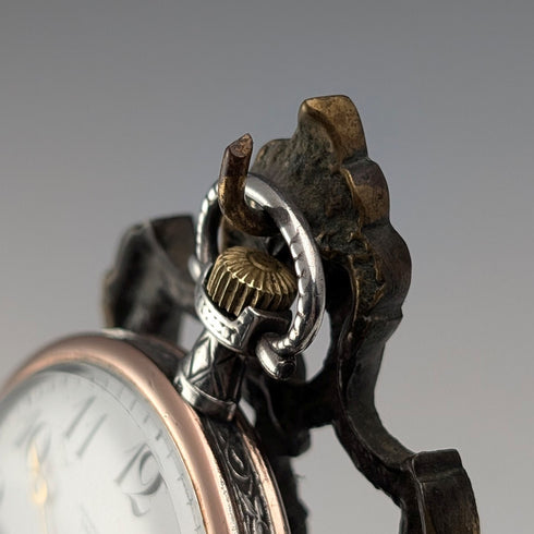 1920 年代黃銅椅懷錶架卡其色床單