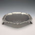 1893 British antique sterling silver Salva card tray diameter 23cm 413g Charles Boyton