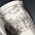 French vintage bird decoration silver plate beaker cup