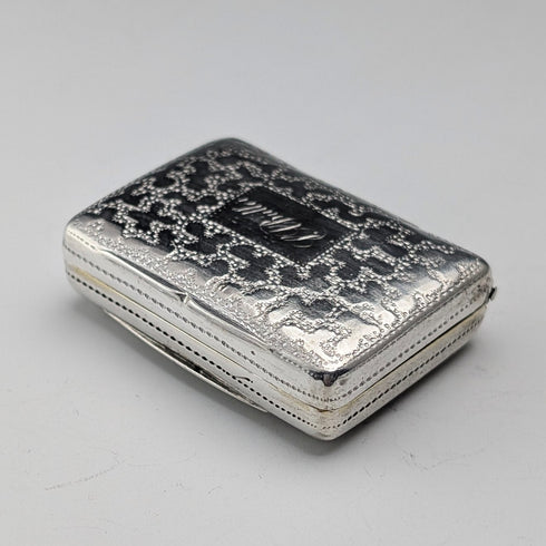 1830年 英国アンティーク ウィリアム4世 純銀製 ヴィネグレット 18g Thomas Shaw