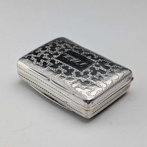 1830 British Antique William IV Sterling Silver Vinaigrette 18g Thomas Shaw