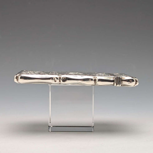 1895 British antique sterling silver card case 48g Colen Hewer Cheshire
