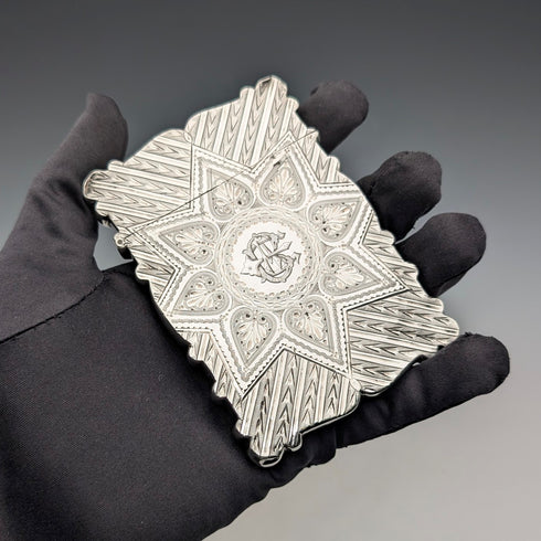 1876 年英國古董純銀卡包 60 克 Colen Hewer 柴郡